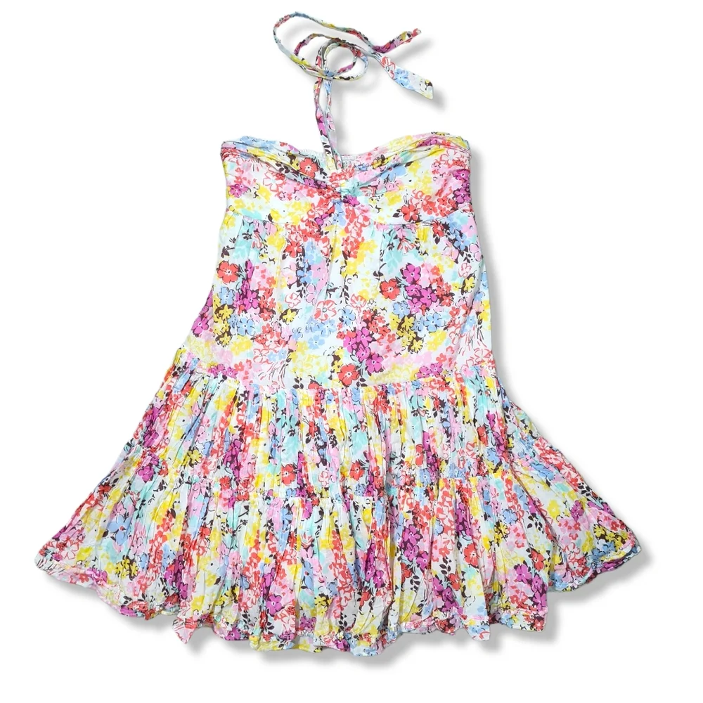 Size- S, multicolored floral printed mini dress - Picture 2 of 6